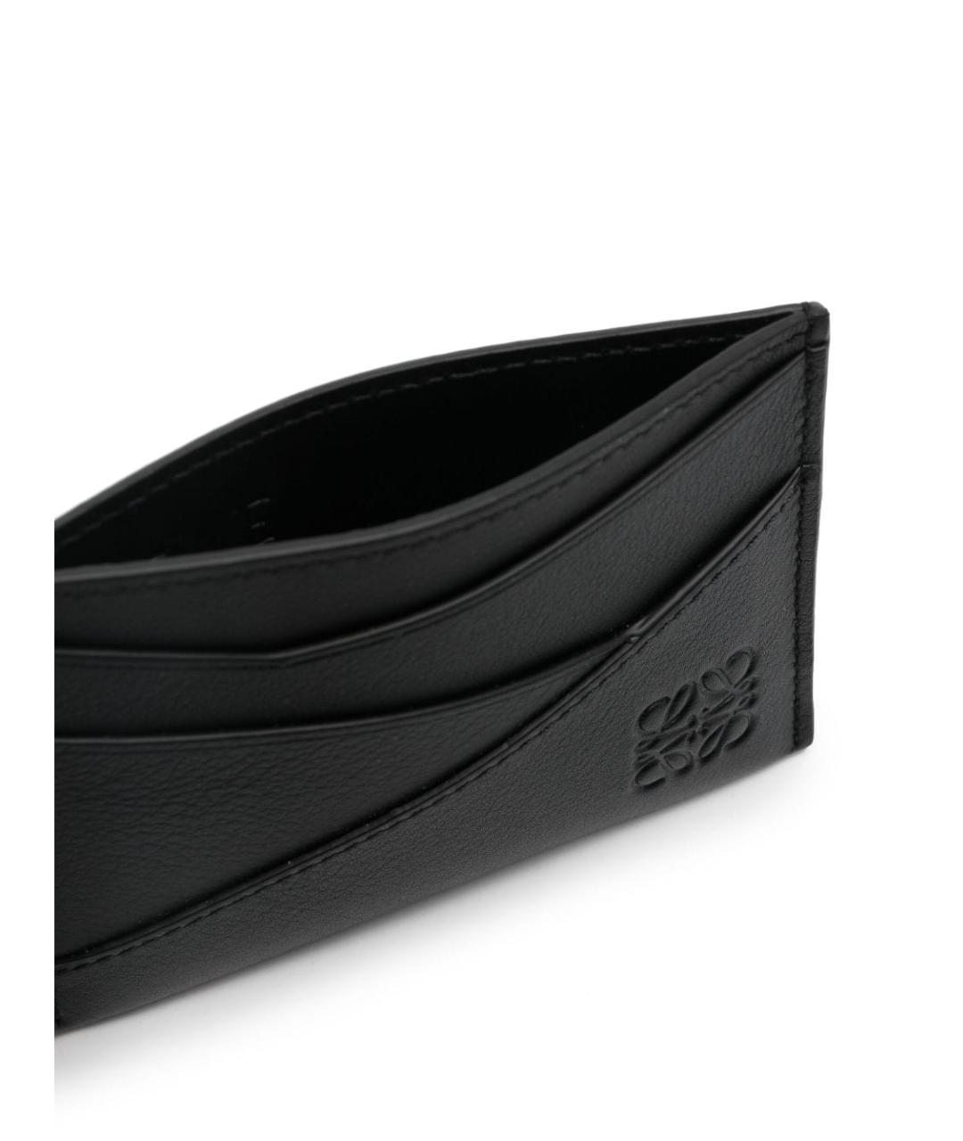 LOEWE Черный кожаный кардхолдер, фото 2