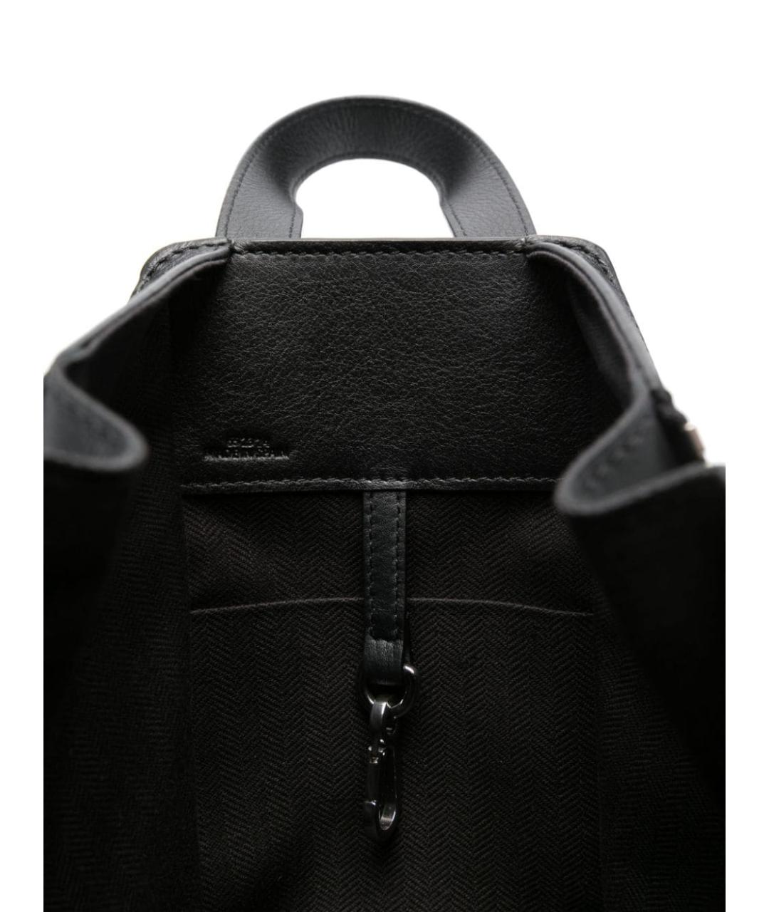 LOEWE Черная кожаная сумка с короткими ручками, фото 4