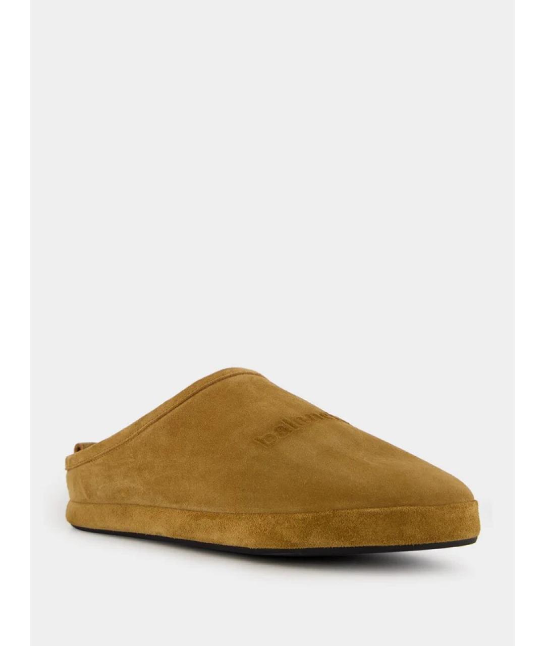 BALENCIAGA Коричневые замшевые низкие ботинки, фото 2