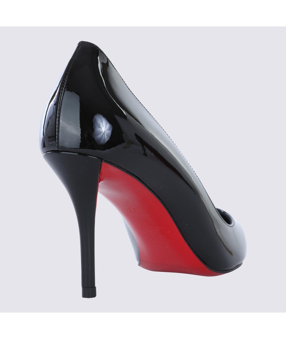 CHRISTIAN LOUBOUTIN Черные туфли из лакированной кожи, фото 2