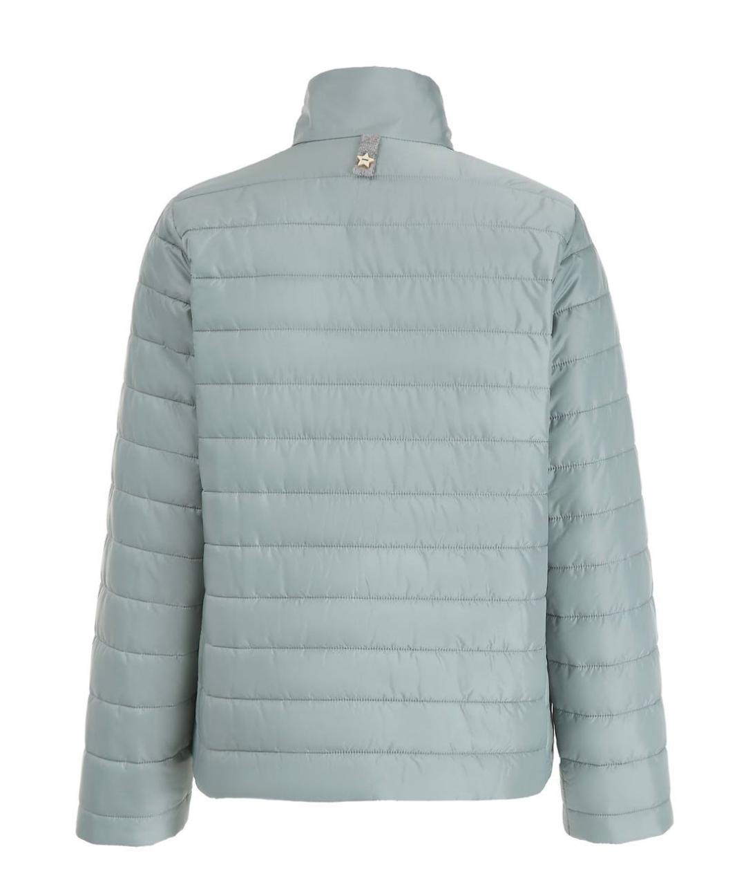 LORENA ANTONIAZZI Бирюзовая полиэстеровая куртка, фото 2