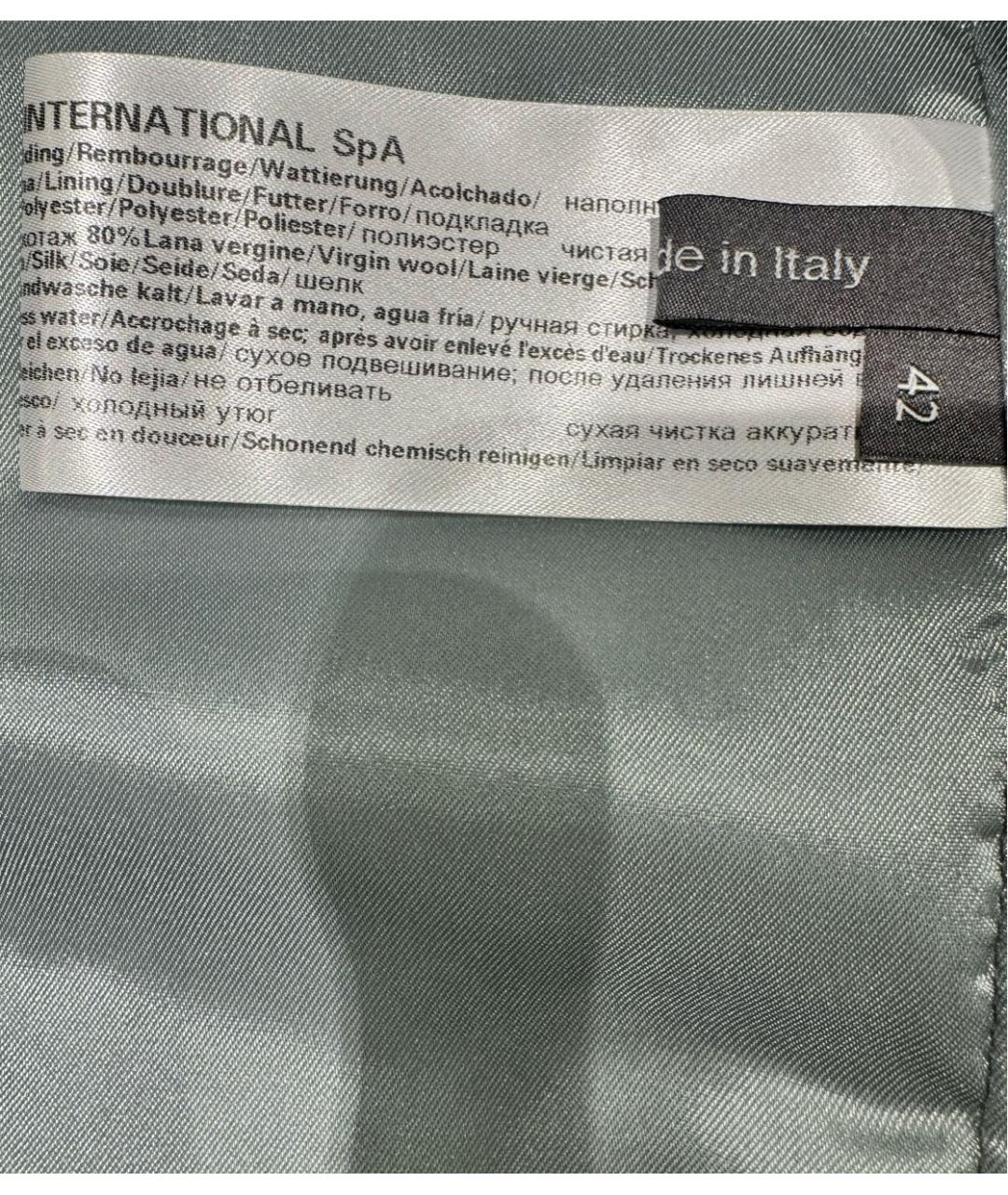 LORENA ANTONIAZZI Бирюзовая полиэстеровая куртка, фото 4