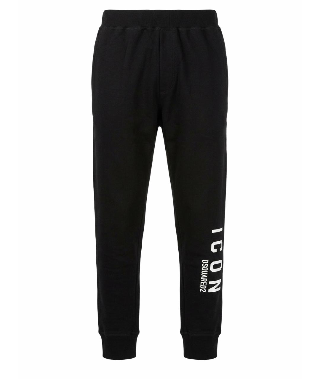 DSQUARED2 Черные хлопковые повседневные брюки, фото 1