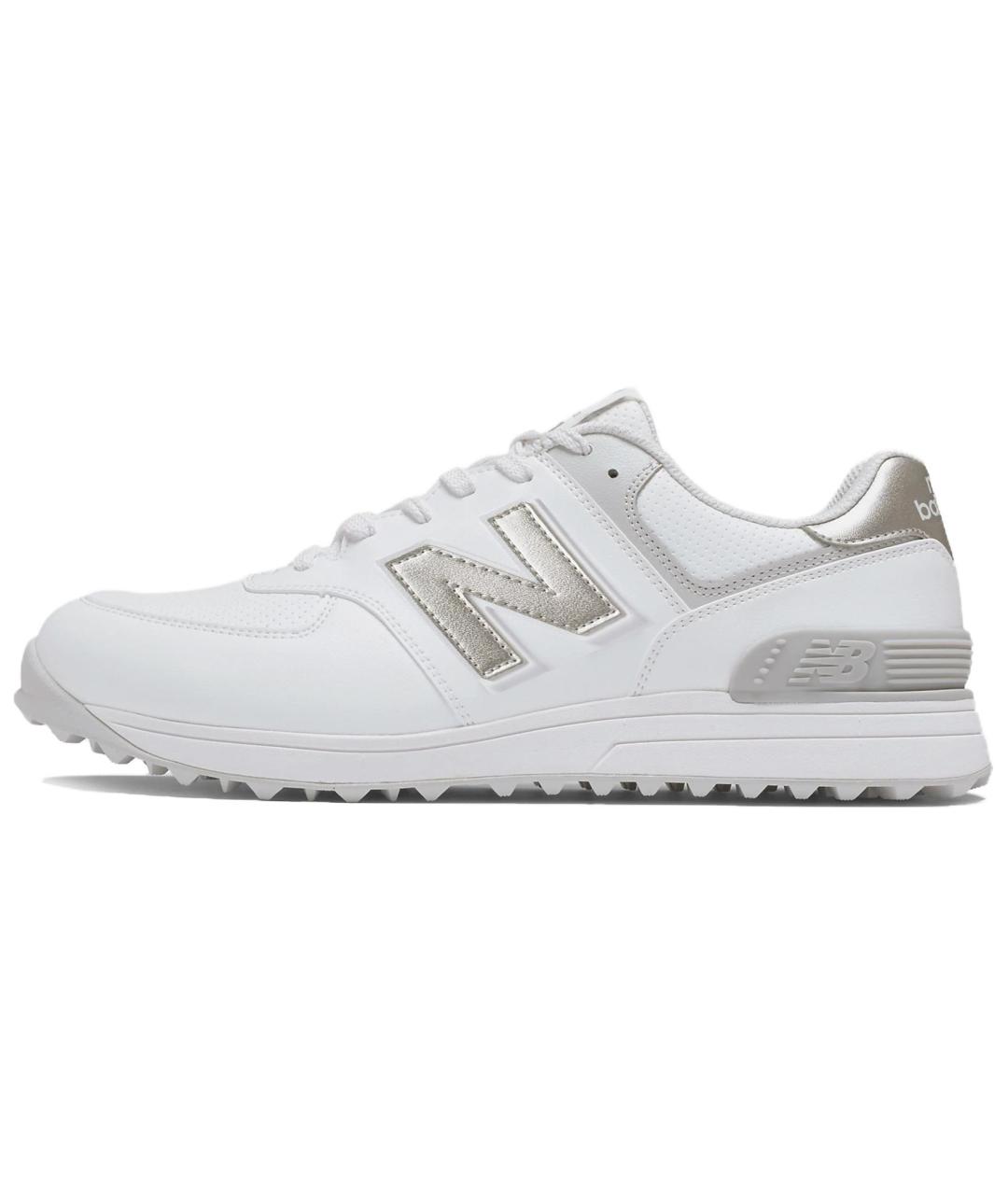 NEW BALANCE Белые кожаные низкие кроссовки / кеды, фото 2