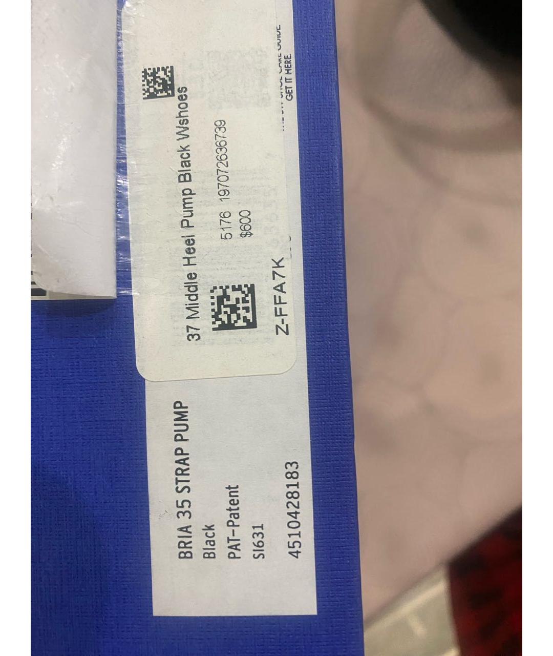 STUART WEITZMAN Черные туфли из лакированной кожи, фото 7