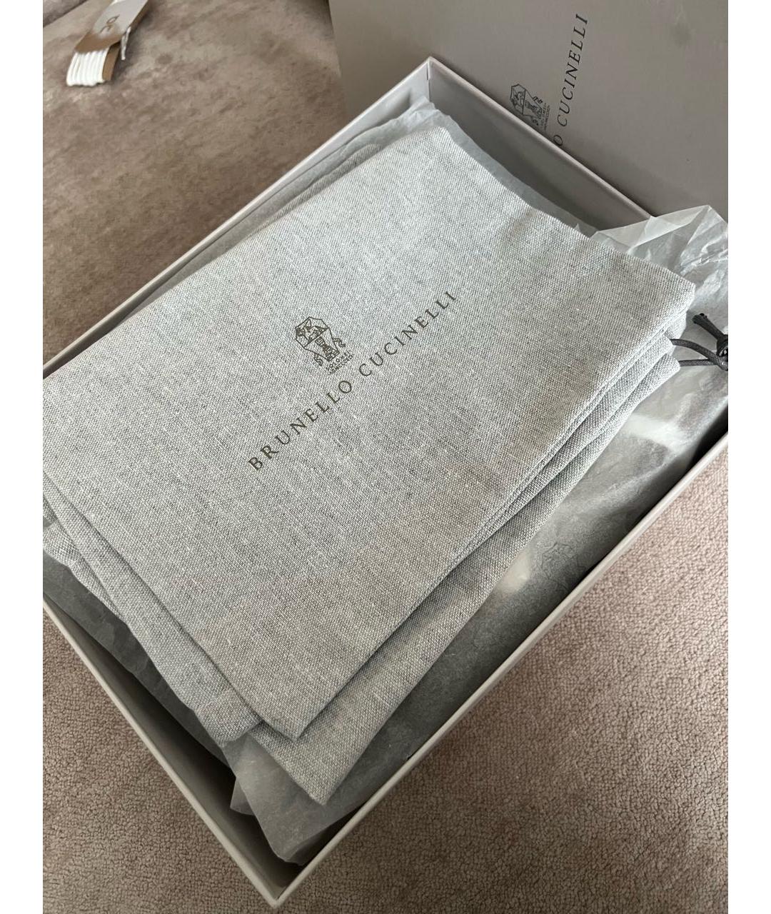 BRUNELLO CUCINELLI Черные кожаные кроссовки, фото 2