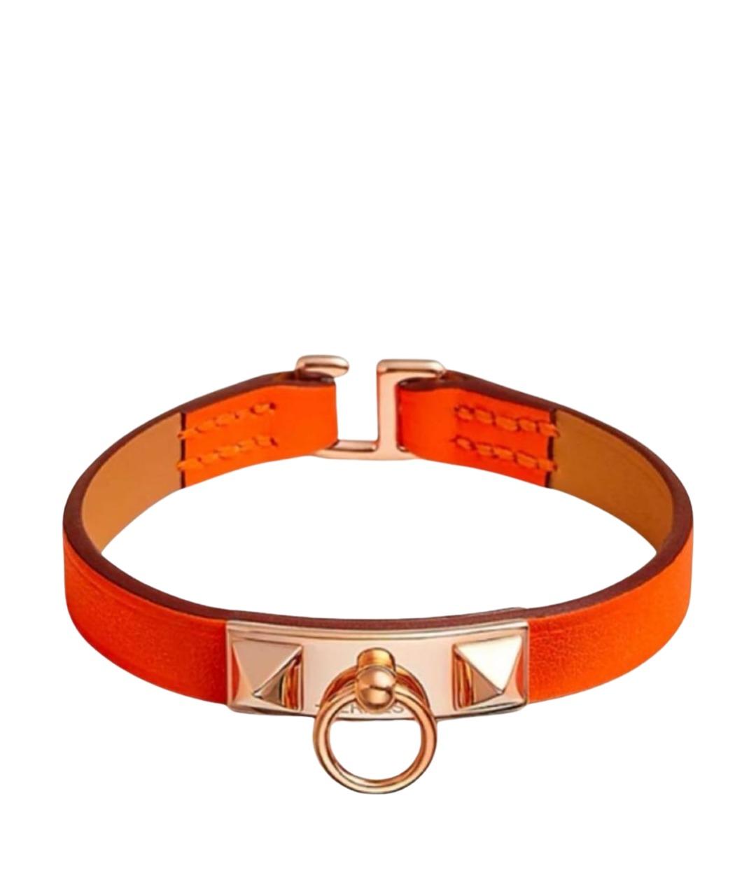 HERMES Оранжевый браслет, фото 11