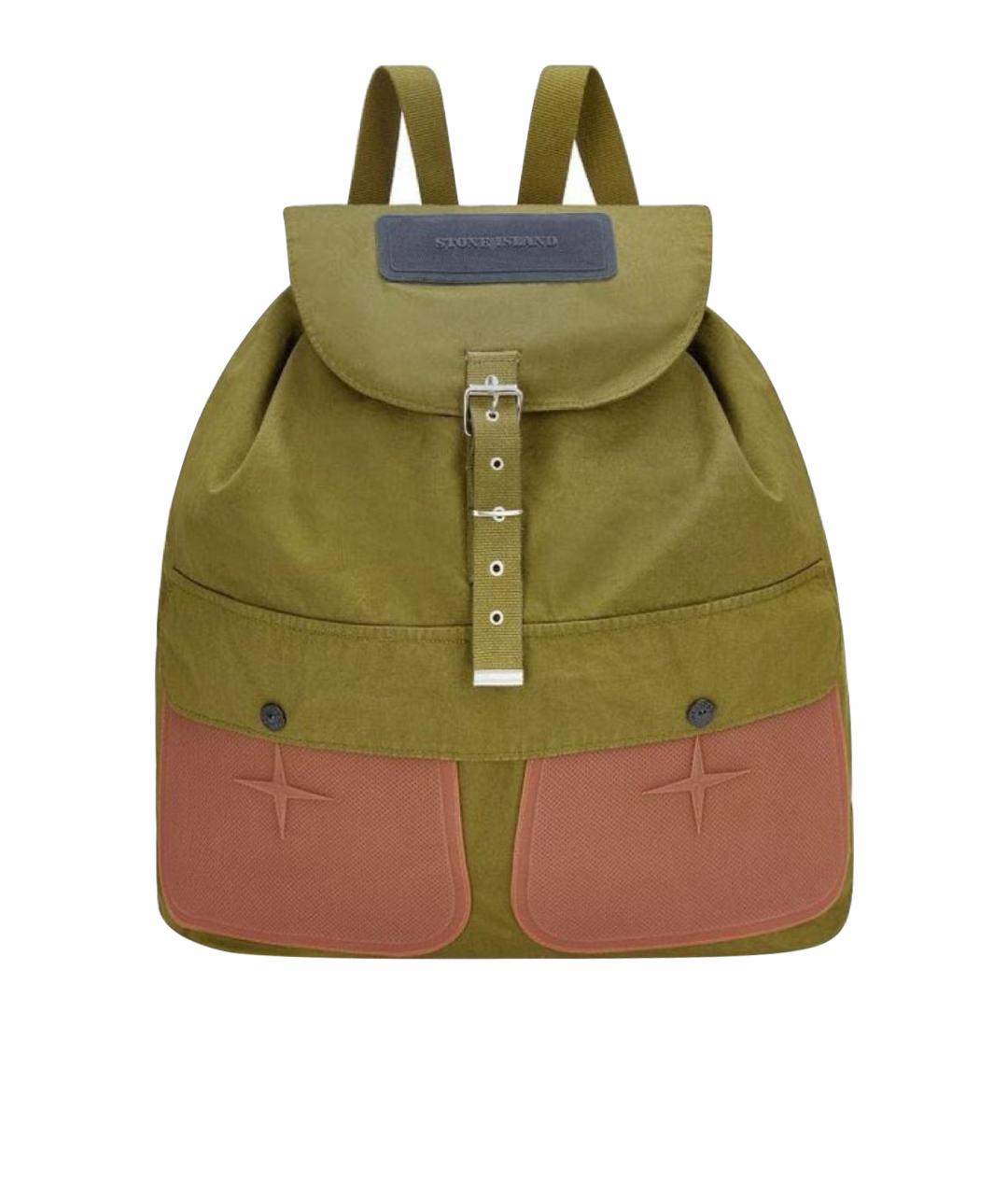 STONE ISLAND Хаки рюкзак, фото 1