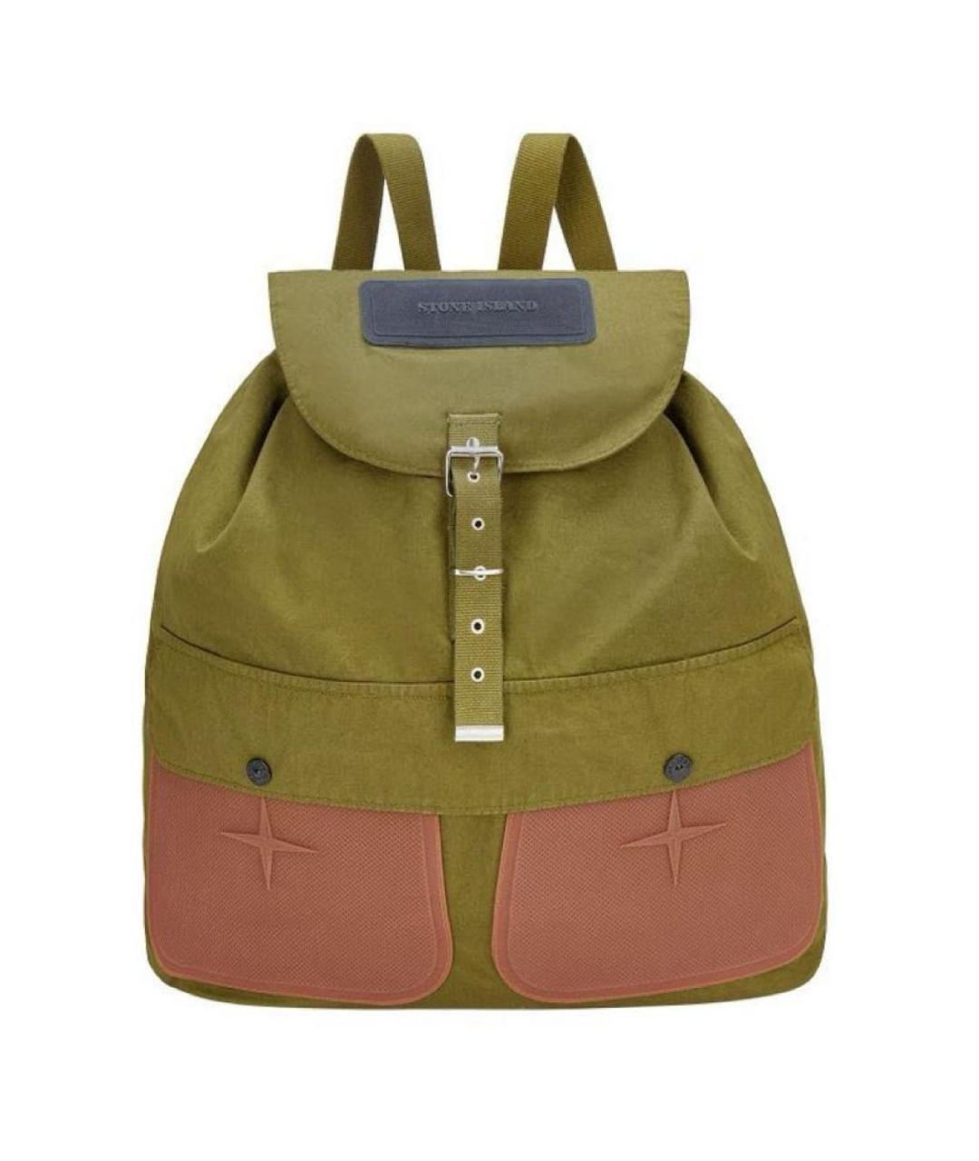 STONE ISLAND Хаки рюкзак, фото 9