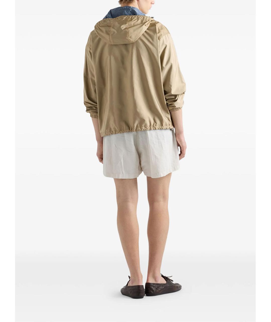 PRADA Коричневая полиамидовая куртка, фото 4