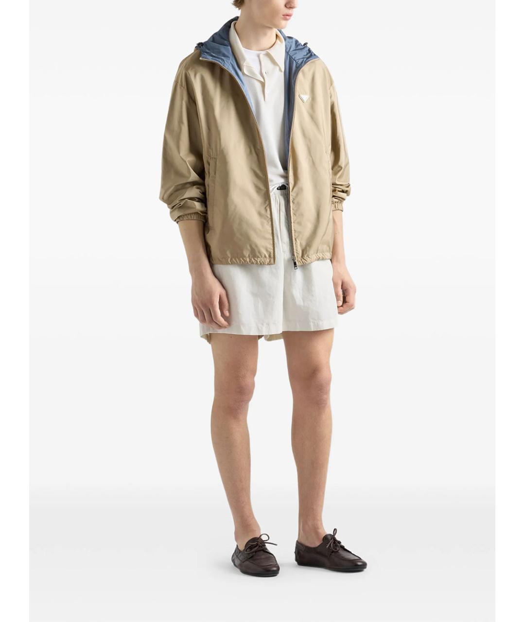 PRADA Коричневая полиамидовая куртка, фото 2