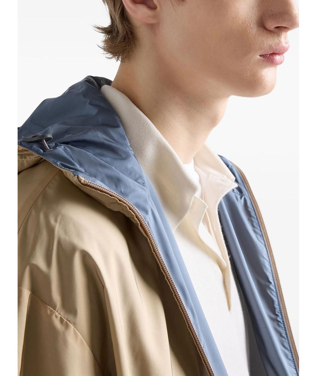 PRADA Коричневая полиамидовая куртка, фото 5