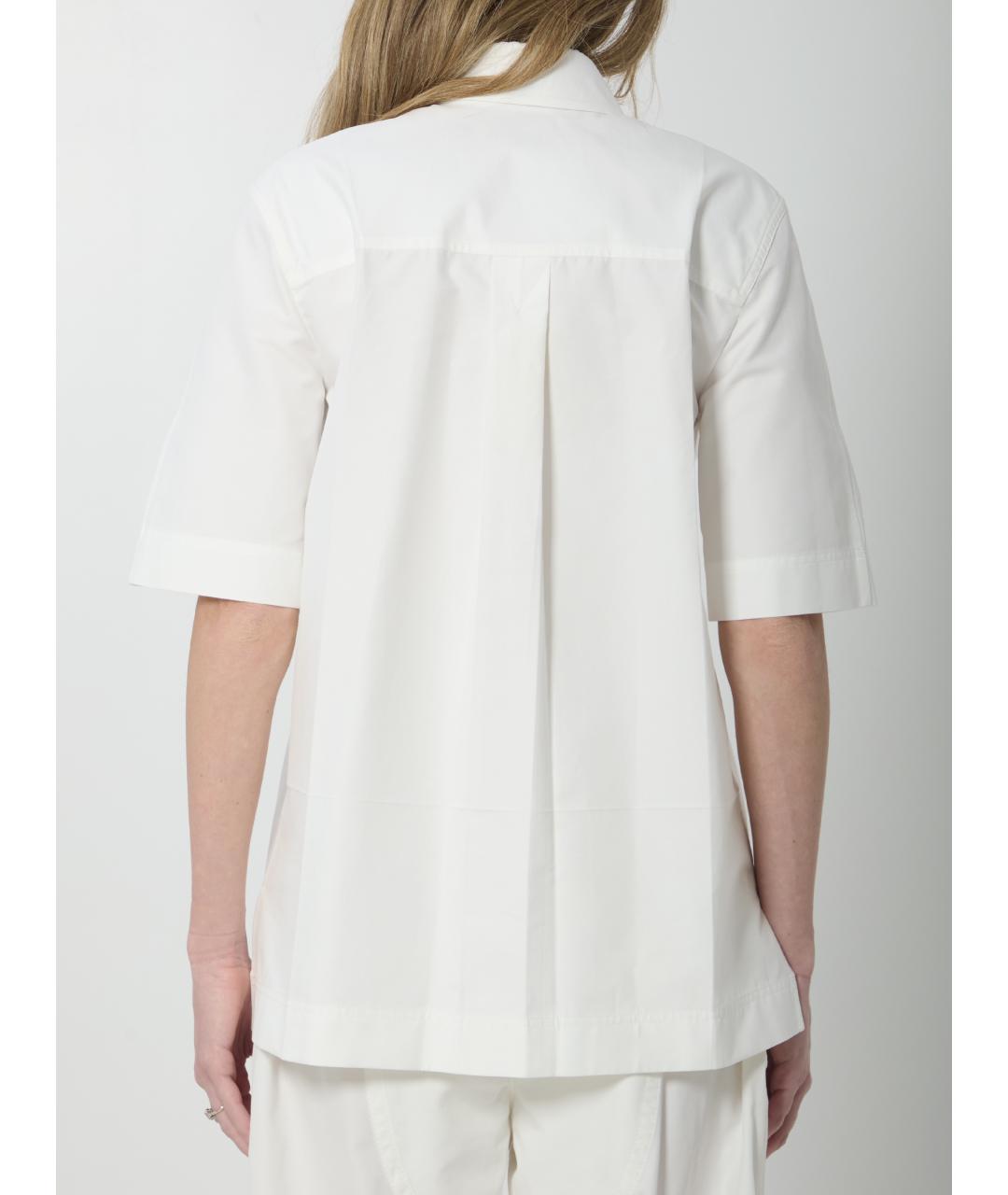 BOTTEGA VENETA Белая хлопковая рубашка, фото 4
