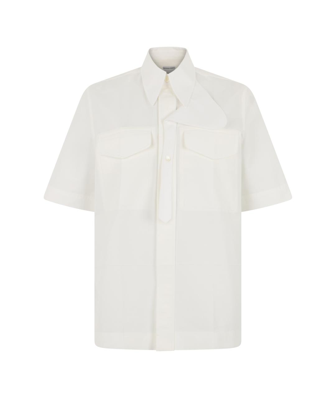 BOTTEGA VENETA Белая хлопковая рубашка, фото 1