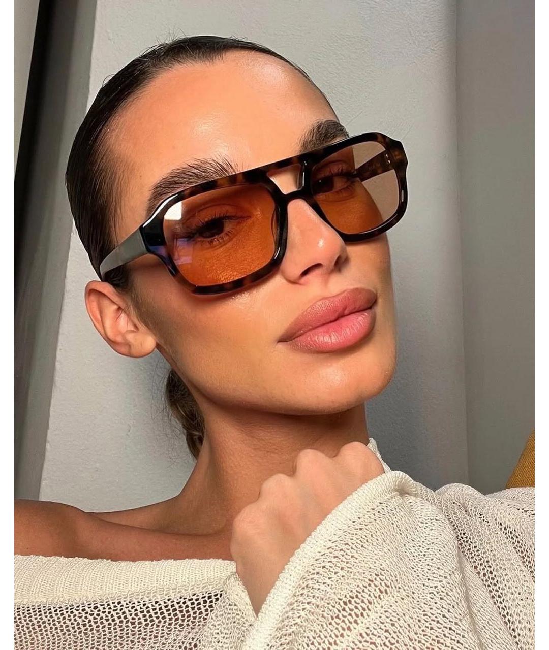 Vehla Коричневые солнцезащитные очки из рога буйвола, фото 8