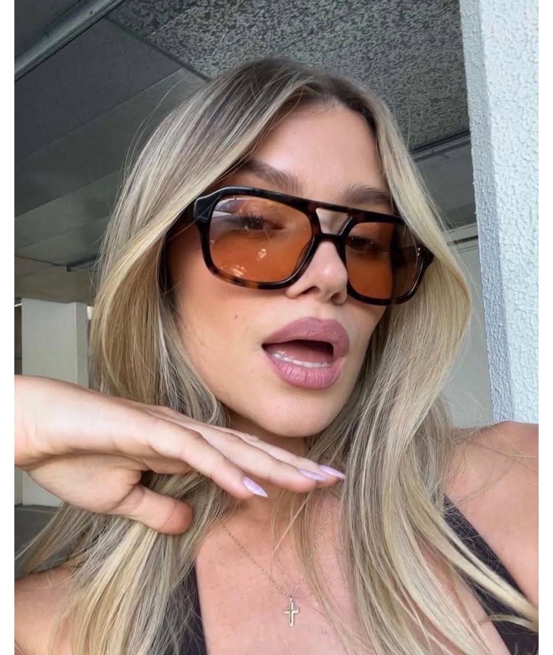 Vehla Коричневые солнцезащитные очки из рога буйвола, фото 7