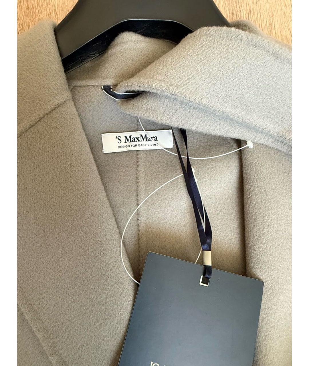 MAX MARA Серое шерстяное пальто, фото 7