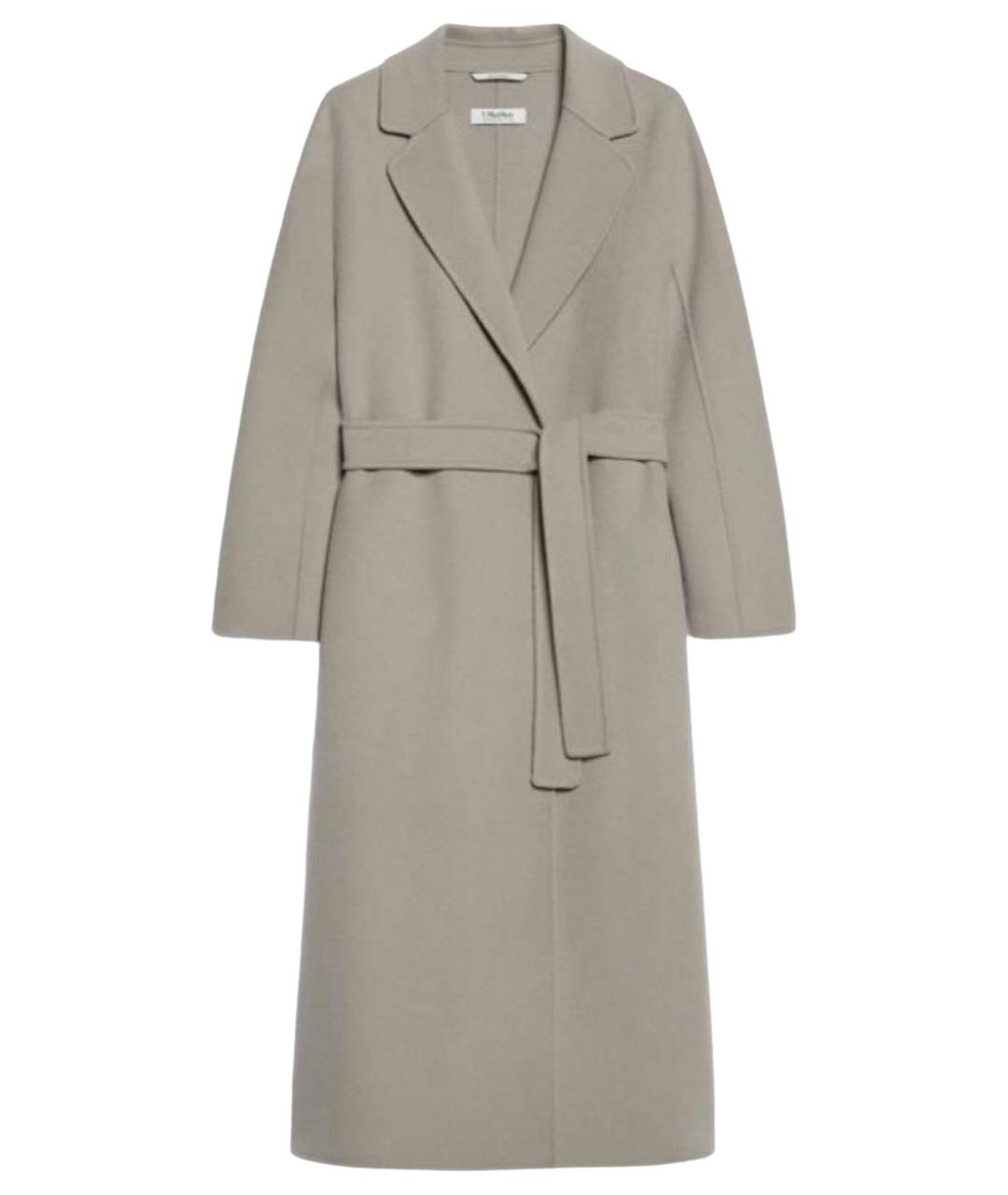 MAX MARA Серое шерстяное пальто, фото 1