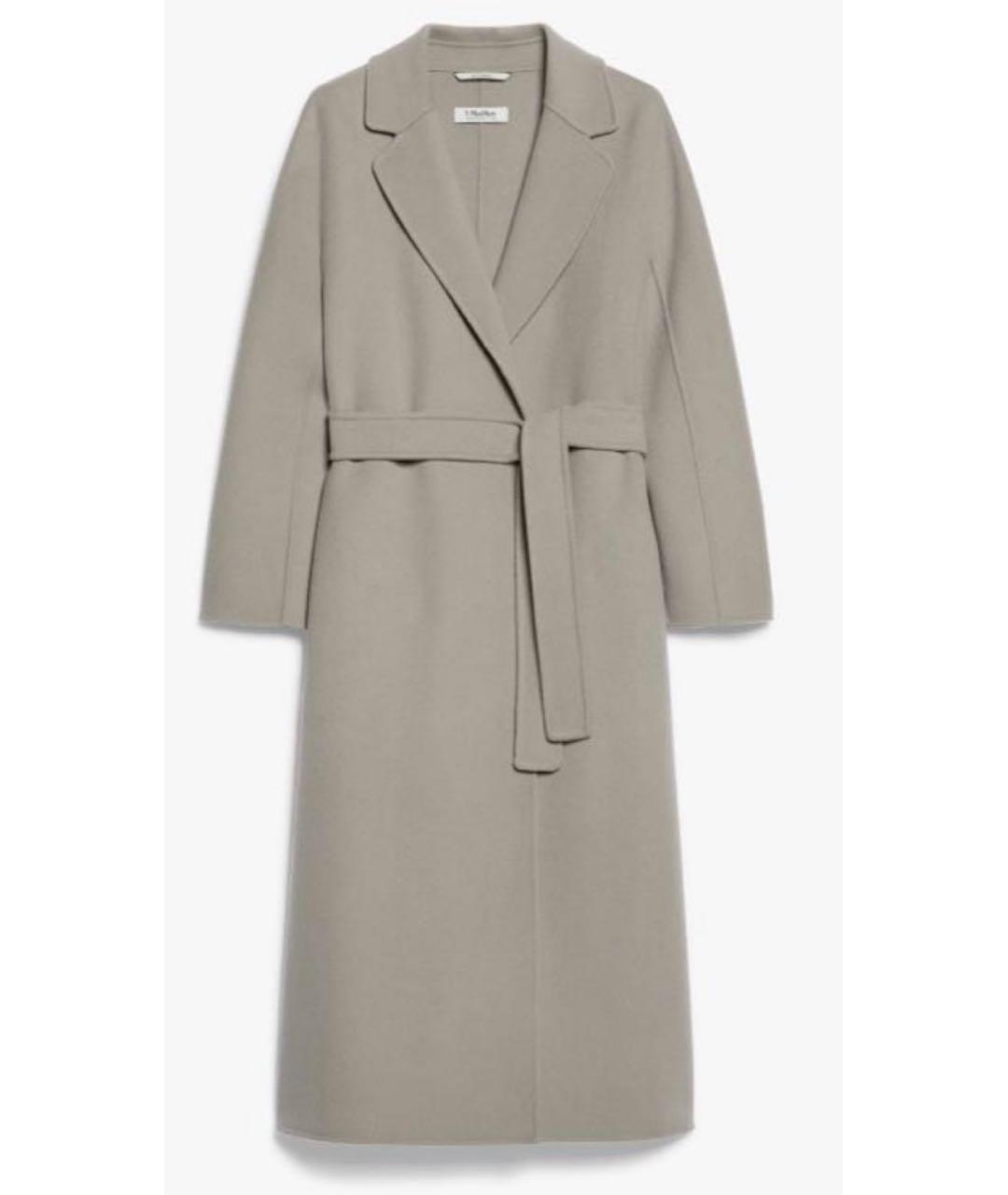 MAX MARA Серое шерстяное пальто, фото 9
