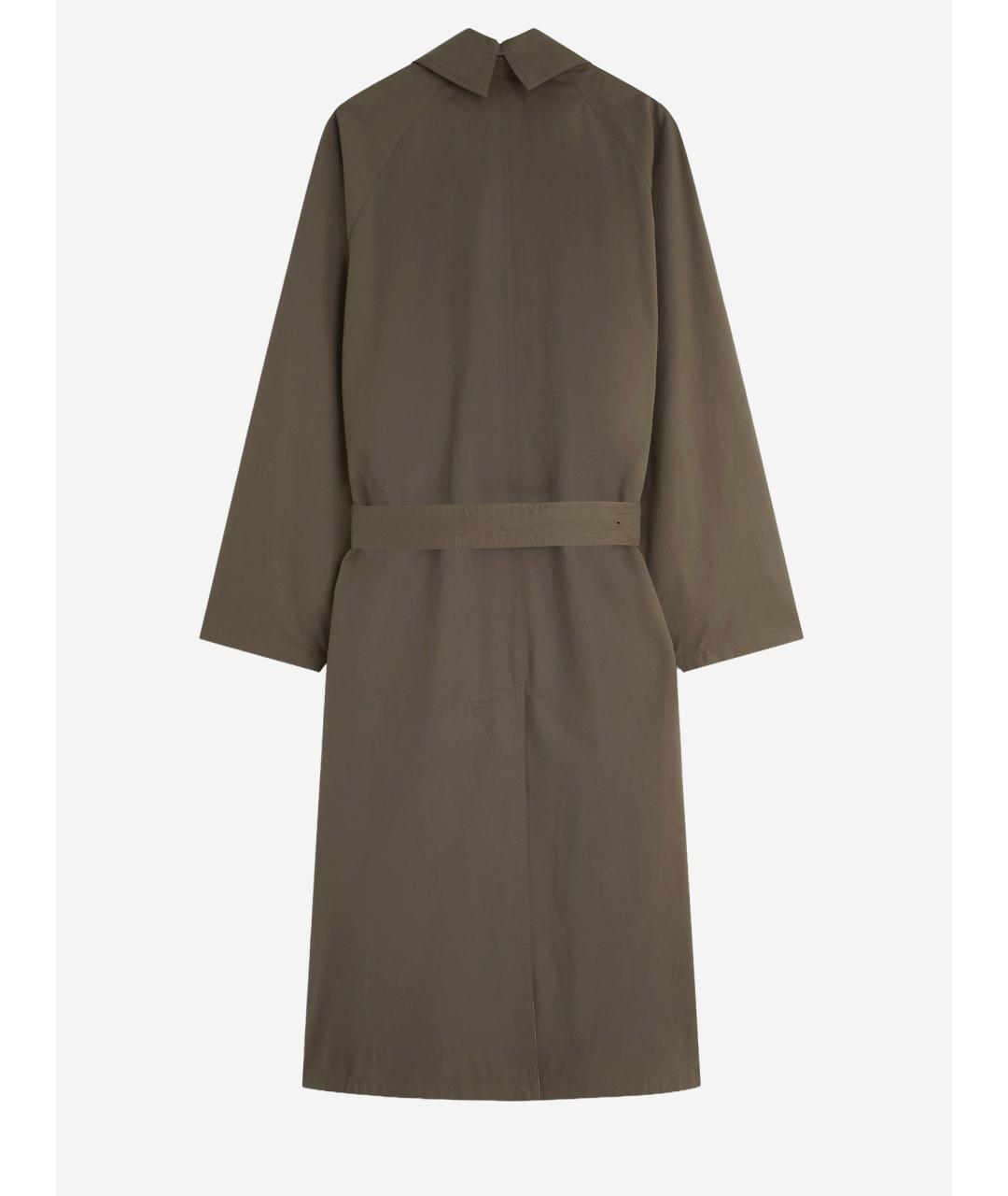 PHOEBE PHILO Хаки хлопковое пальто, фото 2