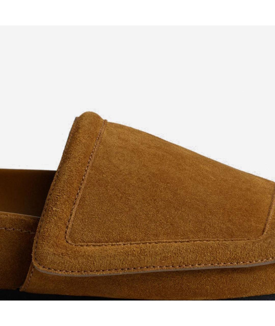 PHOEBE PHILO Коричневые замшевые сандалии, фото 4