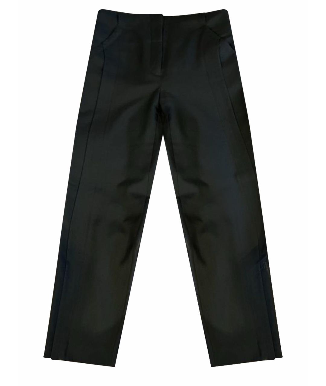 PROENZA SCHOULER Черные шерстяные прямые брюки, фото 1