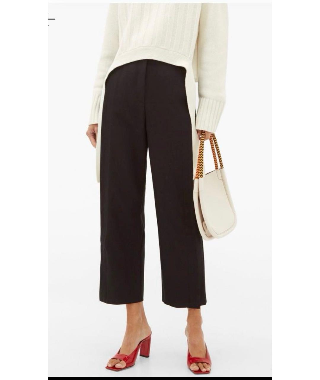 PROENZA SCHOULER Черные шерстяные прямые брюки, фото 2