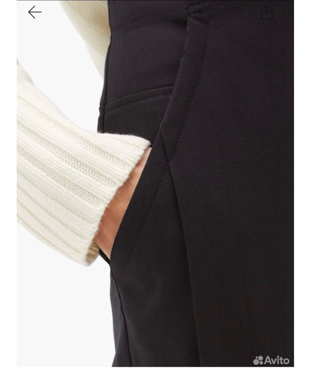 PROENZA SCHOULER Черные шерстяные прямые брюки, фото 2