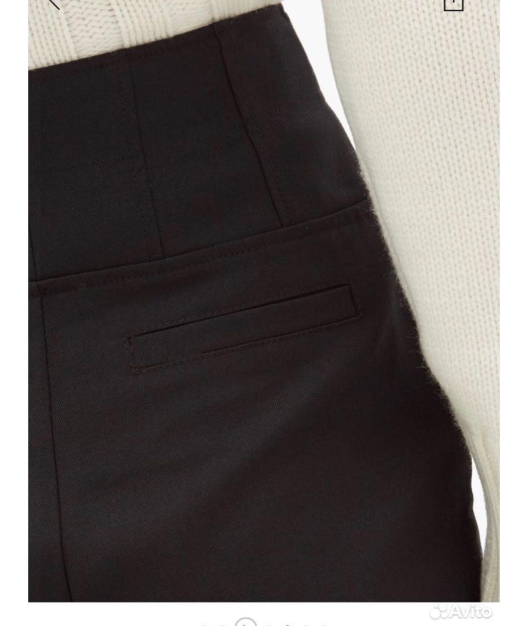 PROENZA SCHOULER Черные шерстяные прямые брюки, фото 3