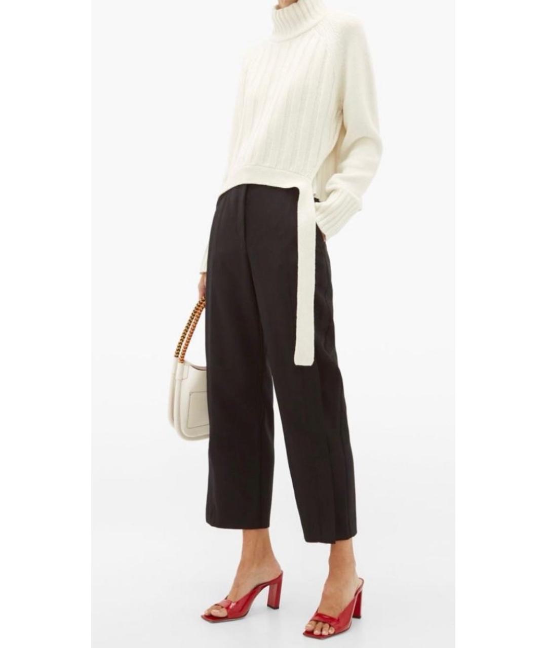 PROENZA SCHOULER Черные шерстяные прямые брюки, фото 3