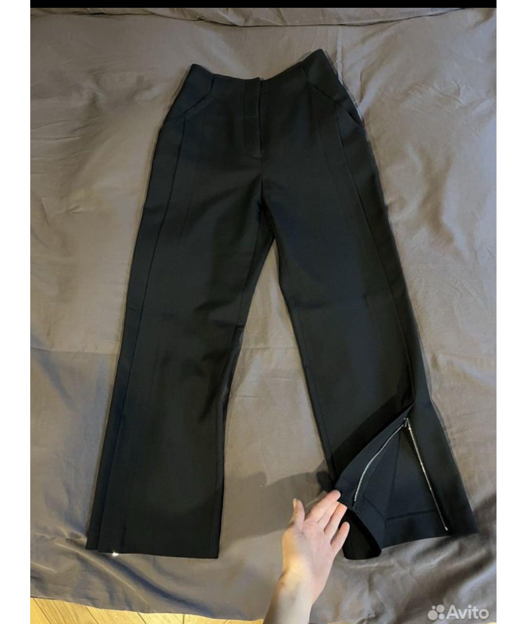 PROENZA SCHOULER Черные шерстяные прямые брюки, фото 8