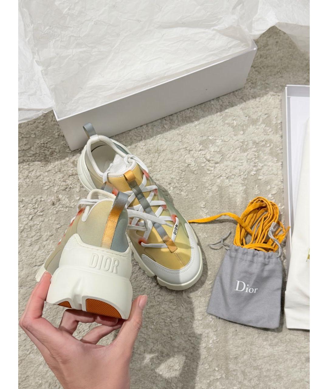 CHRISTIAN DIOR Мульти текстильные кроссовки, фото 5