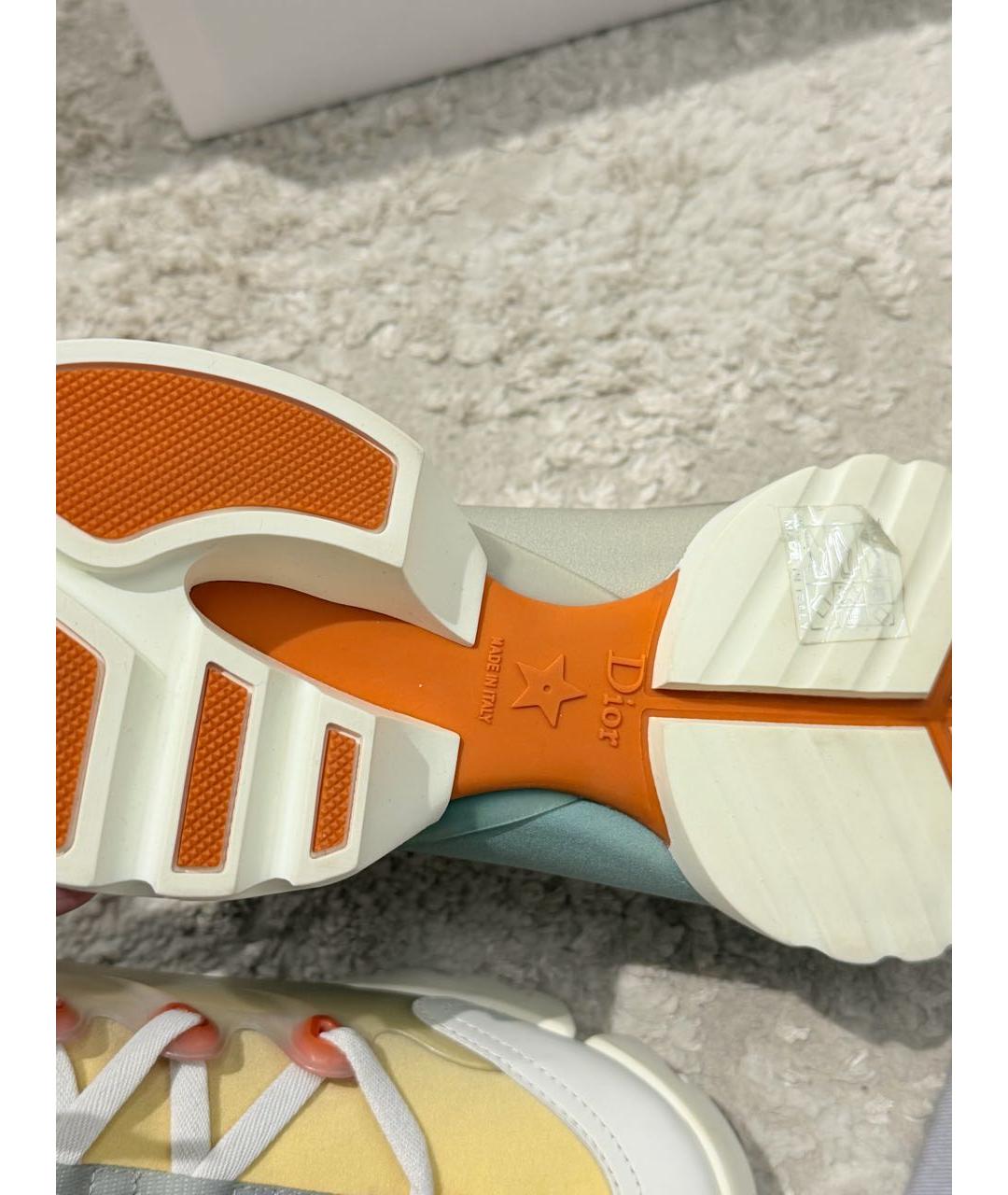 CHRISTIAN DIOR Мульти текстильные кроссовки, фото 6