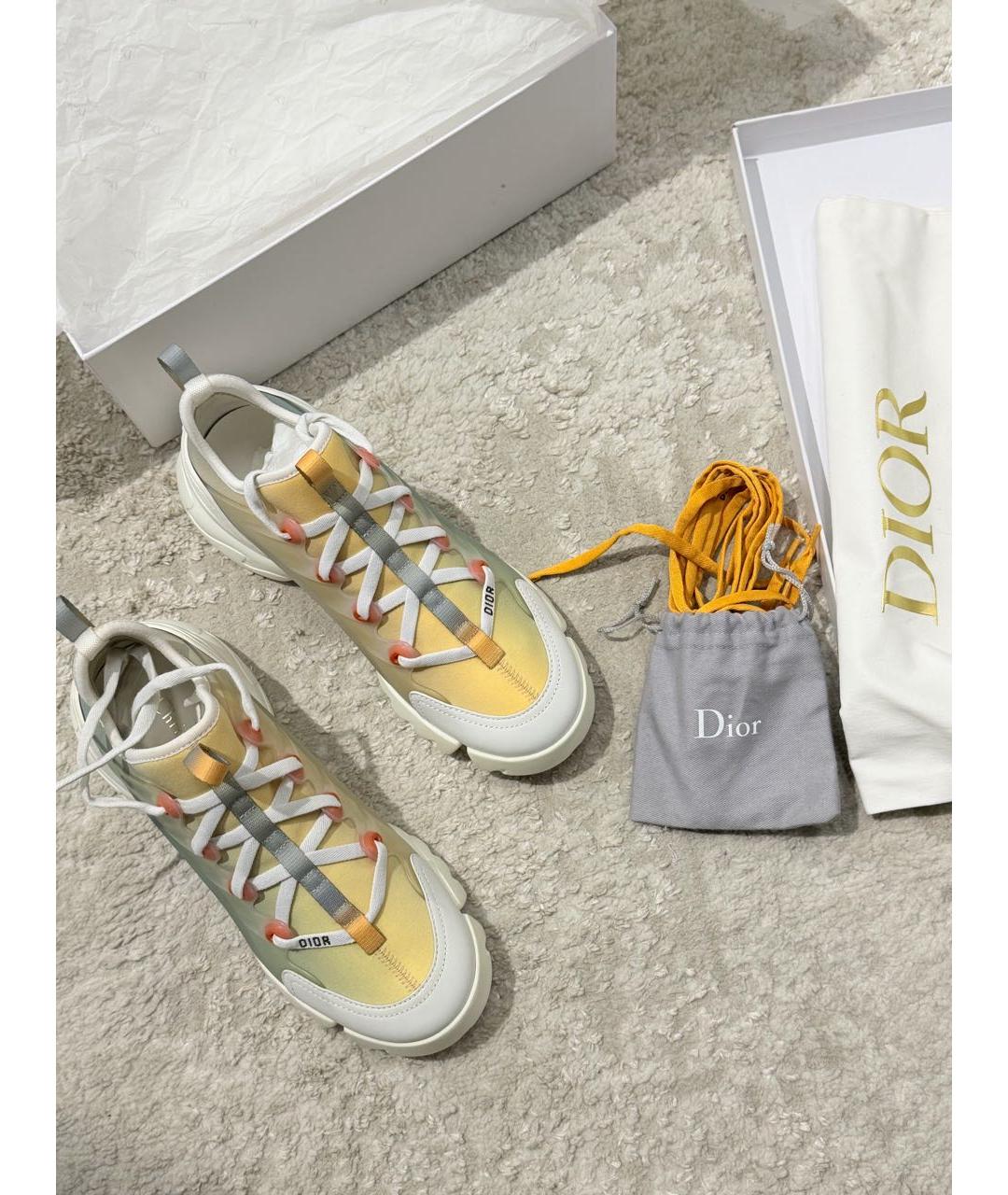 CHRISTIAN DIOR Мульти текстильные кроссовки, фото 2