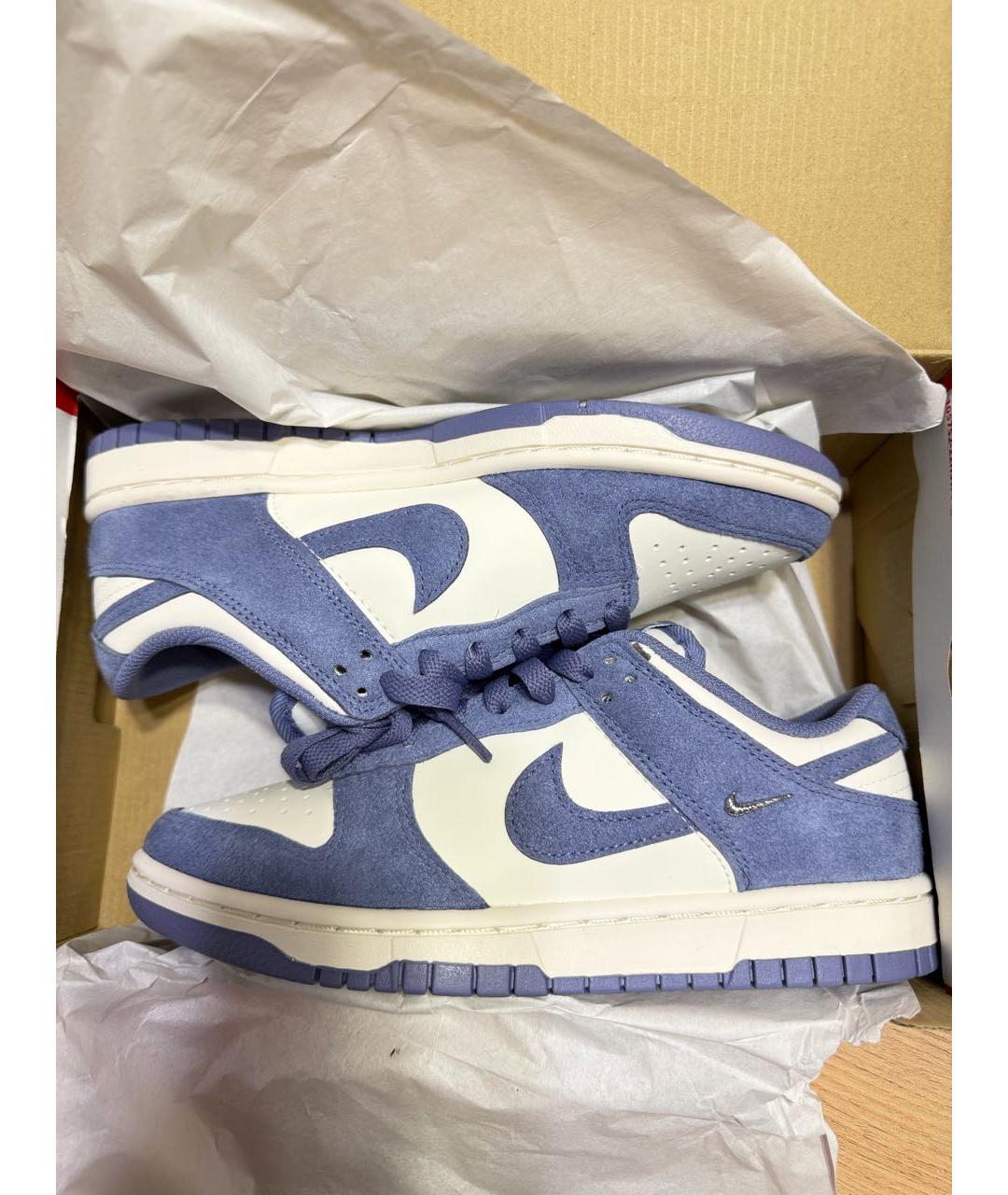 NIKE Голубые замшевые кеды, фото 5