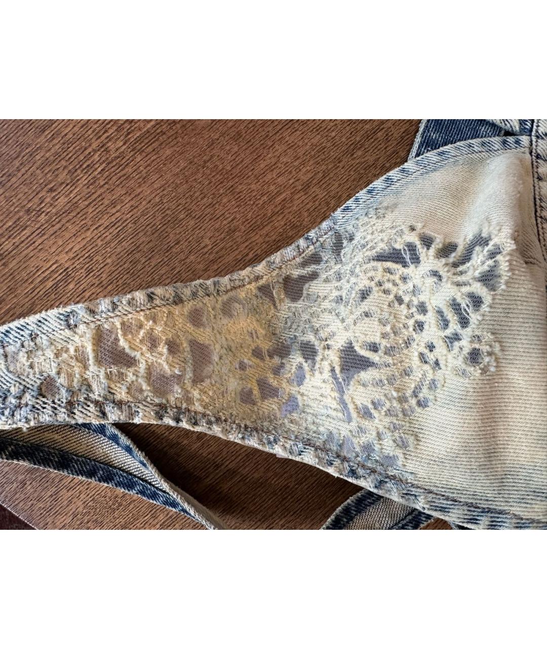 DIESEL Голубая деним майка, фото 5