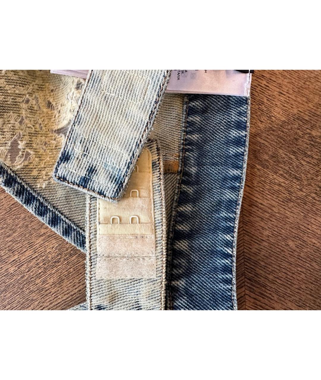 DIESEL Голубая деним майка, фото 4