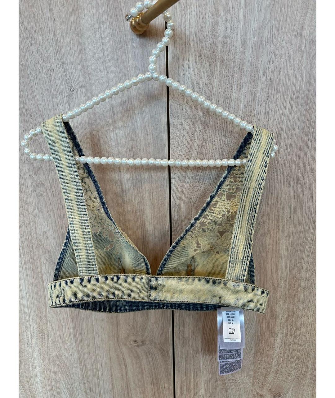 DIESEL Голубая деним майка, фото 2