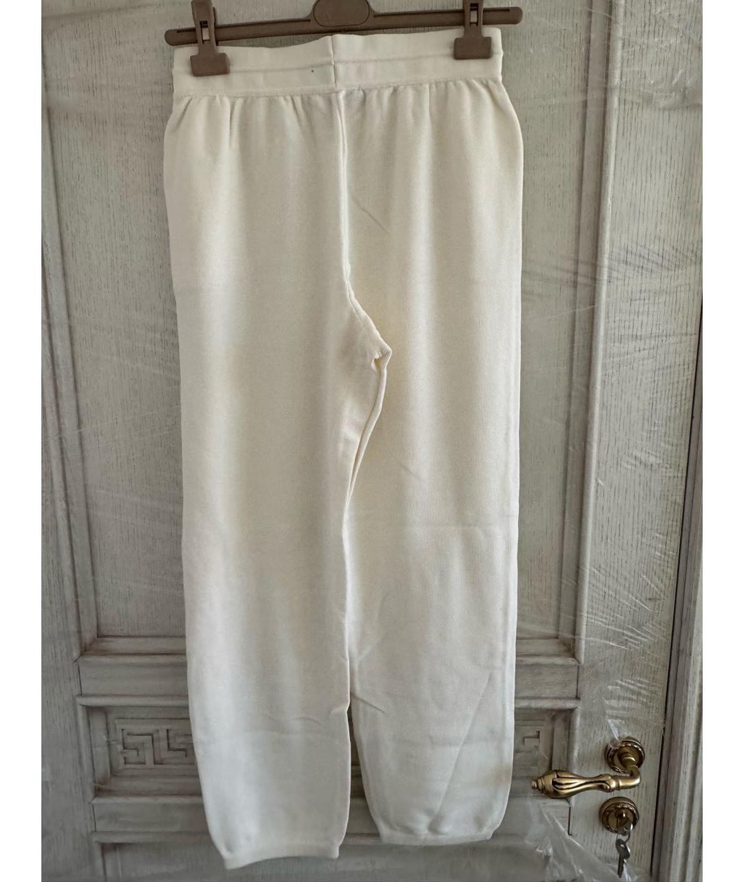 LORO PIANA Белые хлопковые спортивные брюки и шорты, фото 2