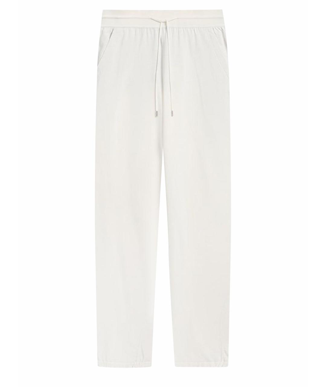 LORO PIANA Белые хлопковые спортивные брюки и шорты, фото 1