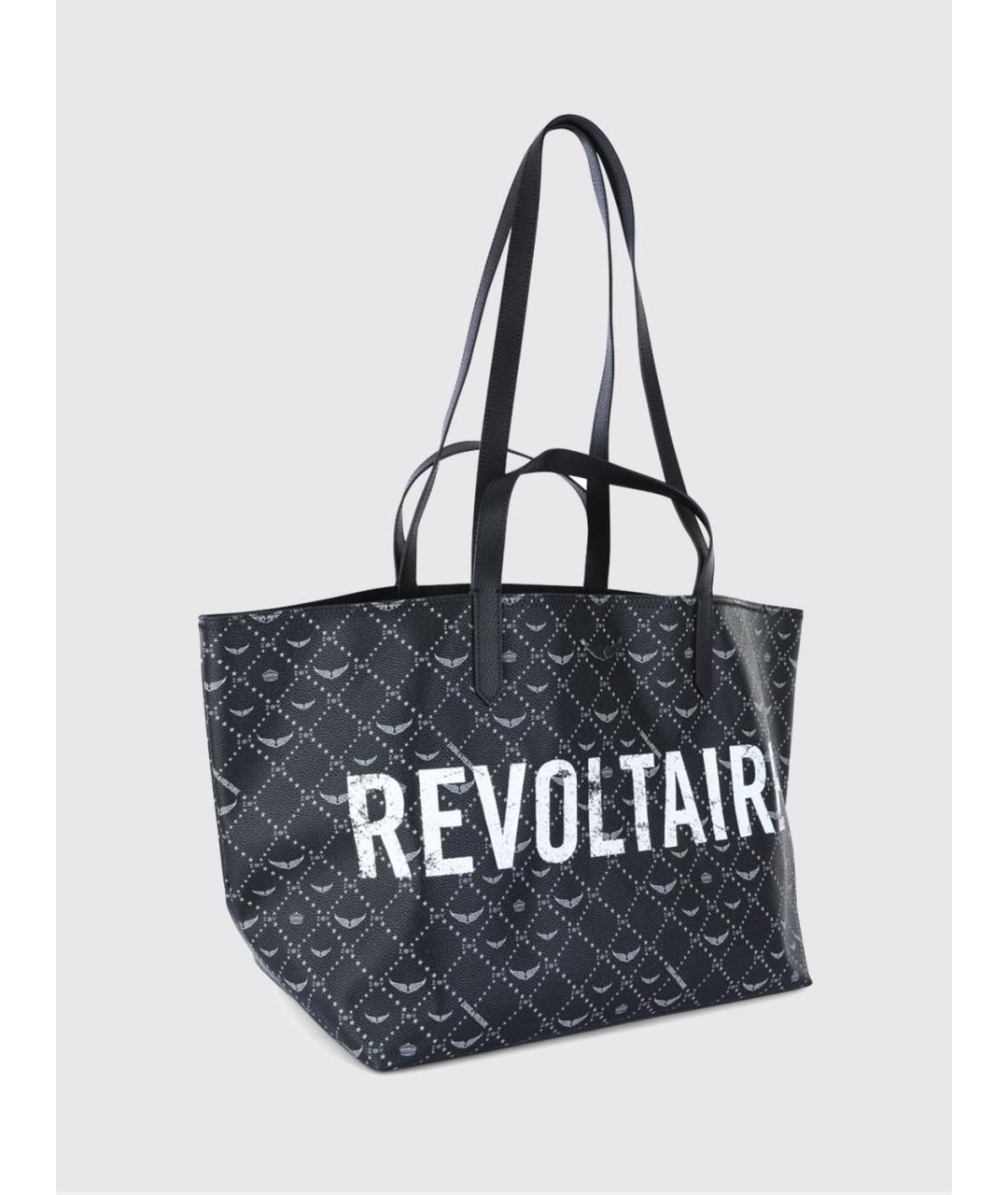 ZADIG & VOLTAIRE Черная сумка тоут из искусственной кожи, фото 2