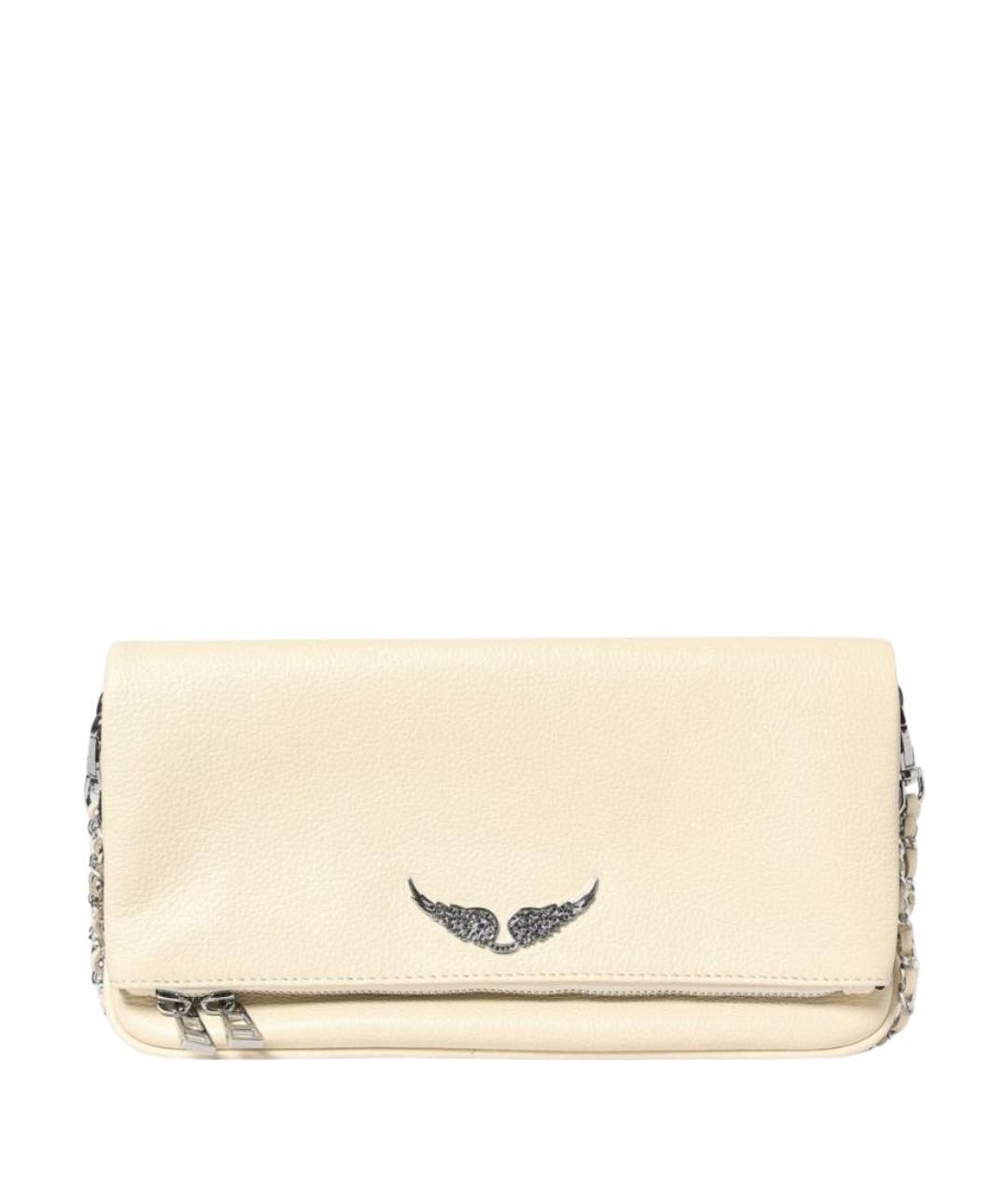 ZADIG & VOLTAIRE Белая кожаная сумка через плечо, фото 1