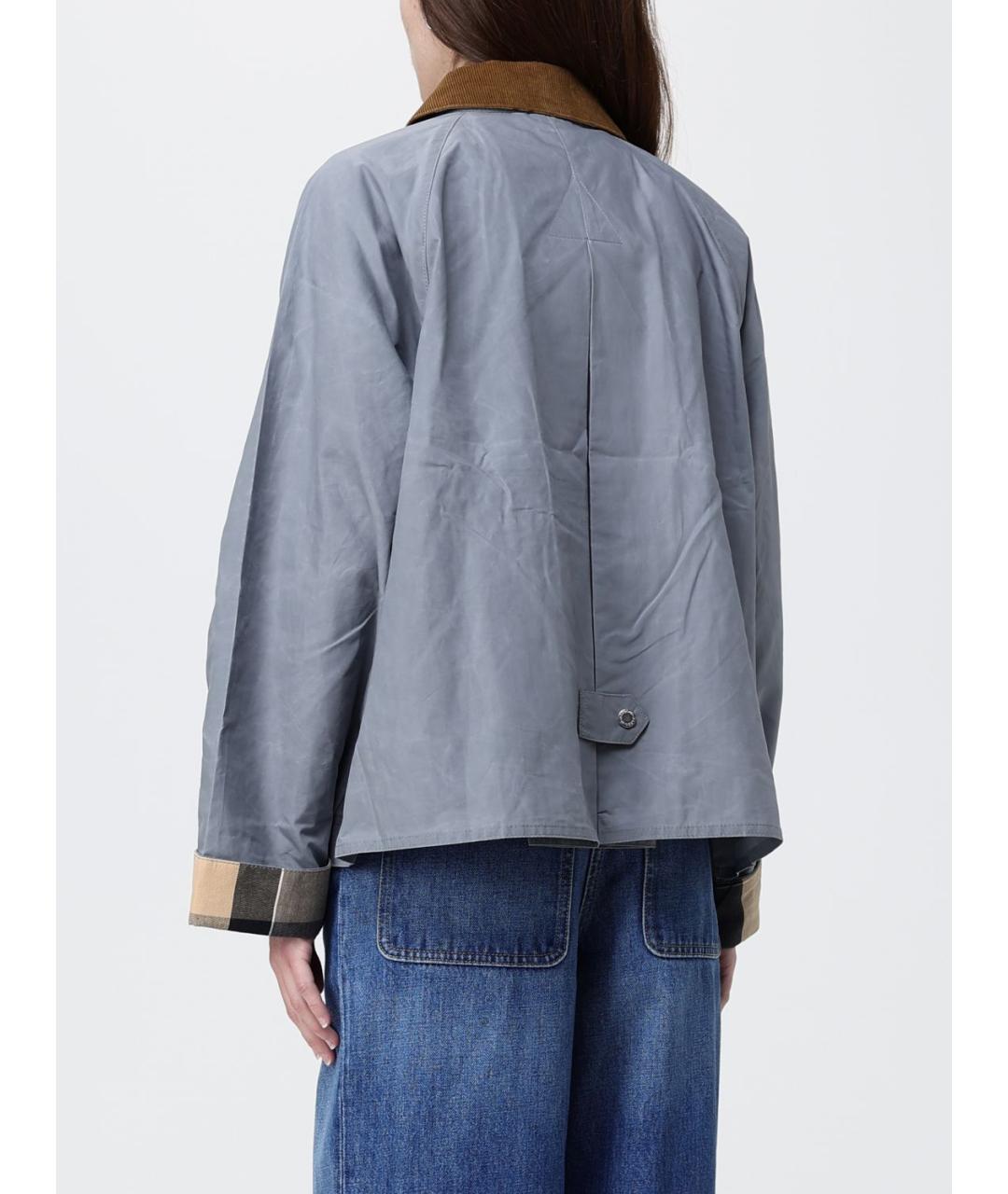 BARBOUR Голубая хлопковая куртка, фото 2