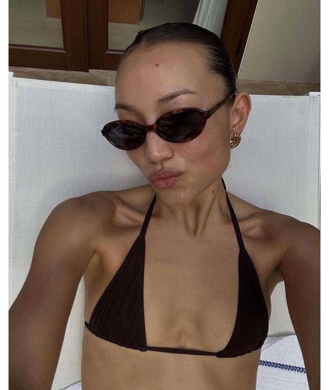 Vehla Коричневые пластиковые солнцезащитные очки, фото 6