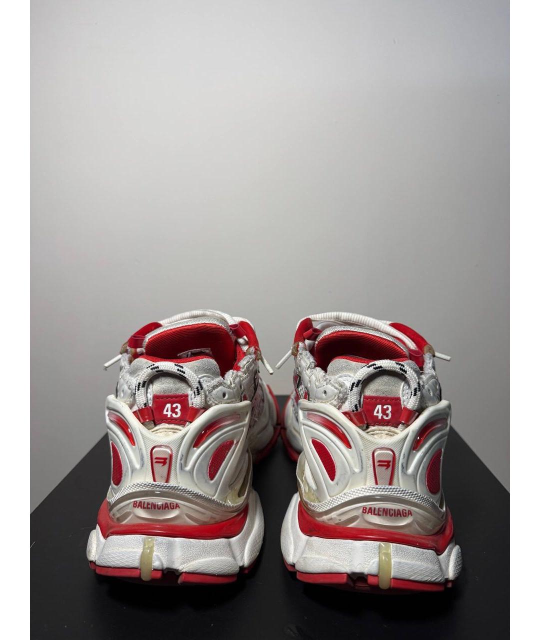 BALENCIAGA Красные текстильные высокие кроссовки / кеды, фото 6