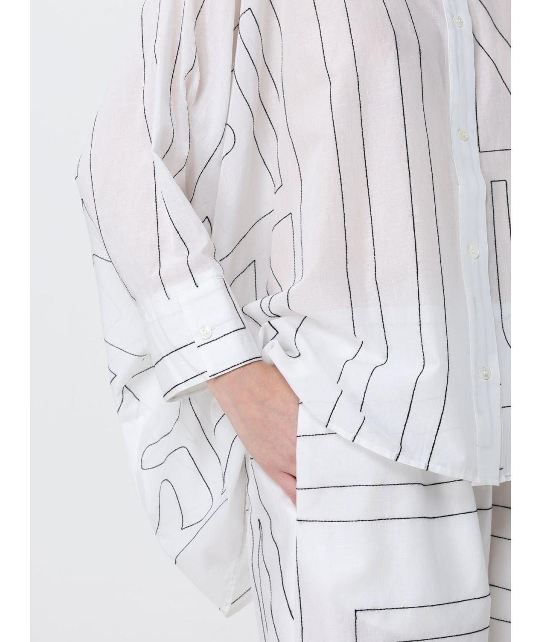 MEIMEIJ Белая хлопковая рубашка, фото 4