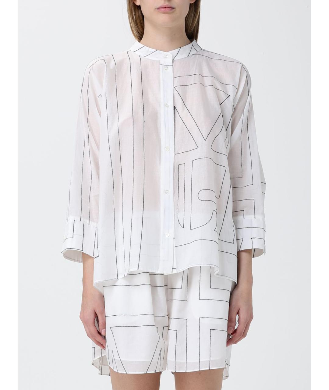 MEIMEIJ Белая хлопковая рубашка, фото 5