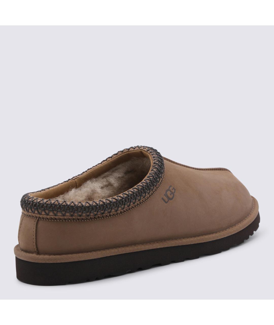 UGG AUSTRALIA Коричневые нубуковые низкие ботинки, фото 2