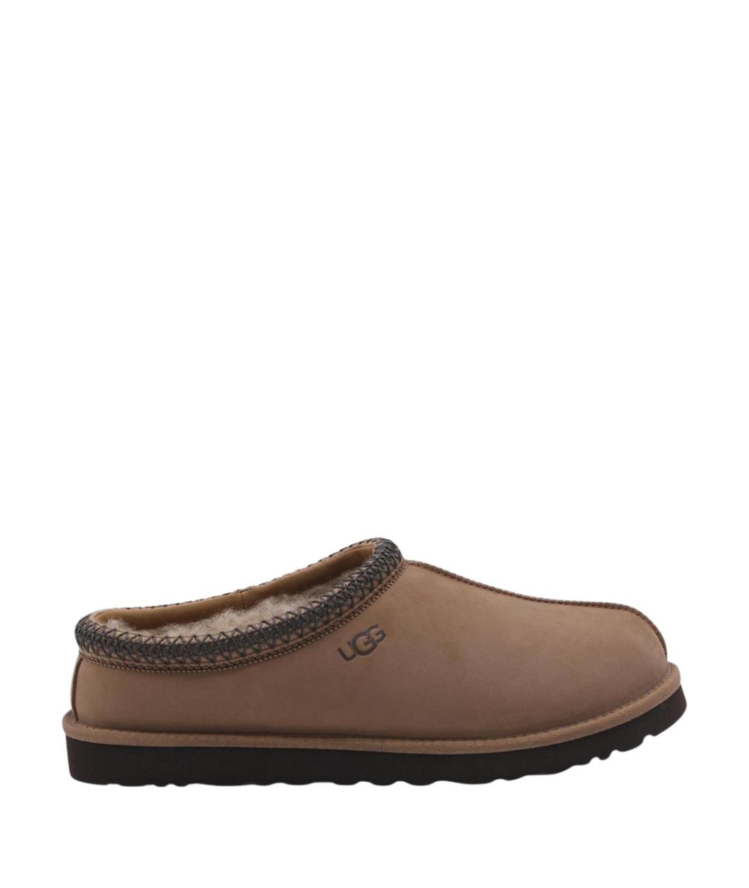 UGG AUSTRALIA Коричневые нубуковые низкие ботинки, фото 1