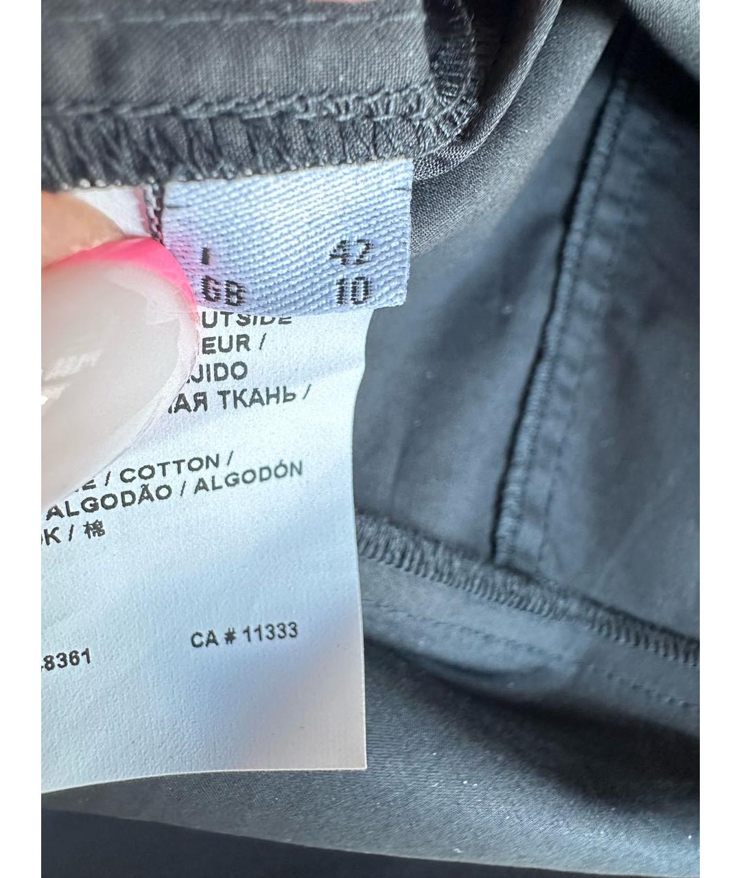 PINKO Черная хлопковая майка, фото 7